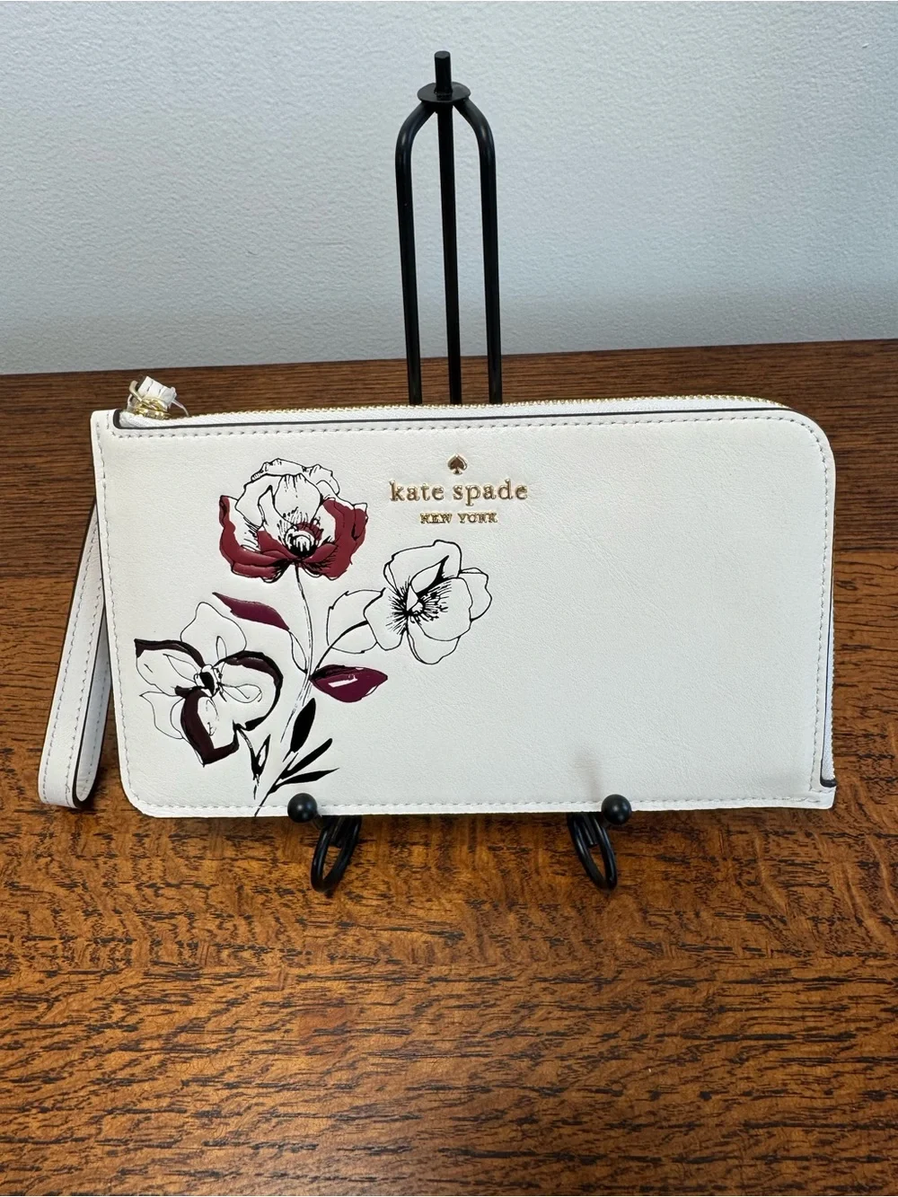 NWT Kate Spade Lucy Floral Zip Wristlet
